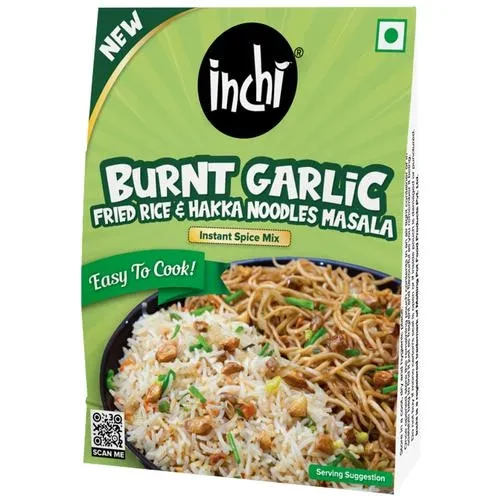 Inchi  Burnt Garlic Fried Rice & Hakka Noodles Masala - Instant Spice Mix Inchi  Burnt Garlic Fried Rice & Hakka Noodles Masala - Instant Spice Mix--60 g Pouch