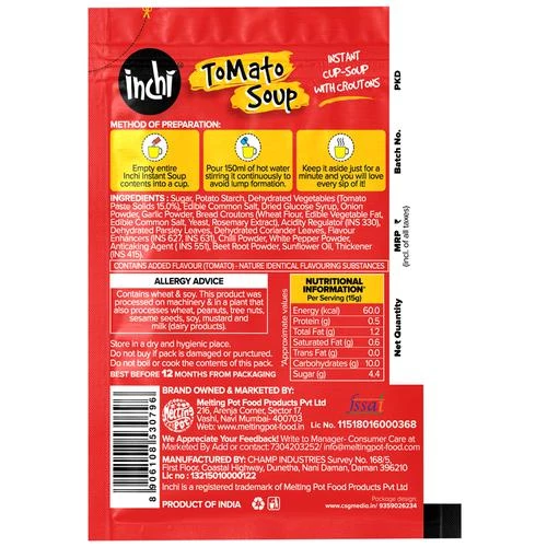 Inchi  Instant Cup-Soup - Tomato - Image 2
