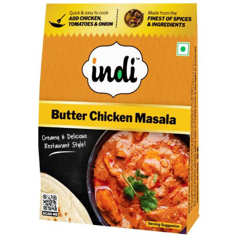 Indi  Butter Chicken Masala - Creamy & Delicious Restaurant Style Indi  Butter Chicken Masala - Creamy & Delicious Restaurant Style--50 g Pouch