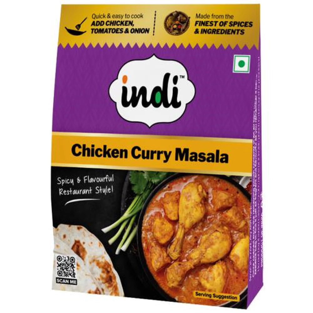 Indi  Chicken Curry Masala - Spicy & Flavourful Restaurant Style Indi  Chicken Curry Masala - Spicy & Flavourful Restaurant Style--50 g Pouch
