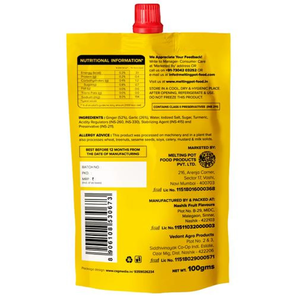 Indi  Ginger Garlic Paste - Image 9
