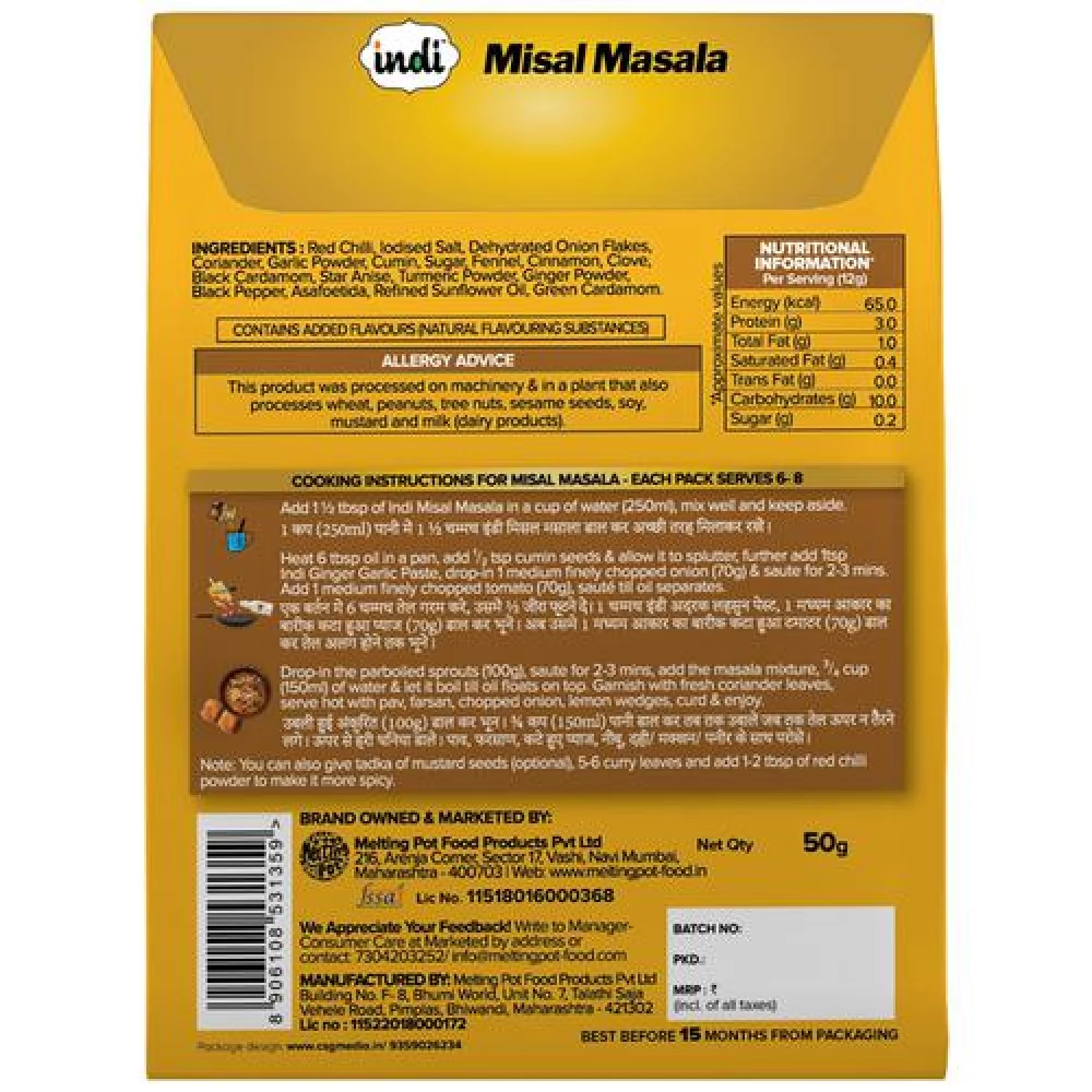 Indi  Misal Masala - Asal Maharashtrian & Spicy - Image 2