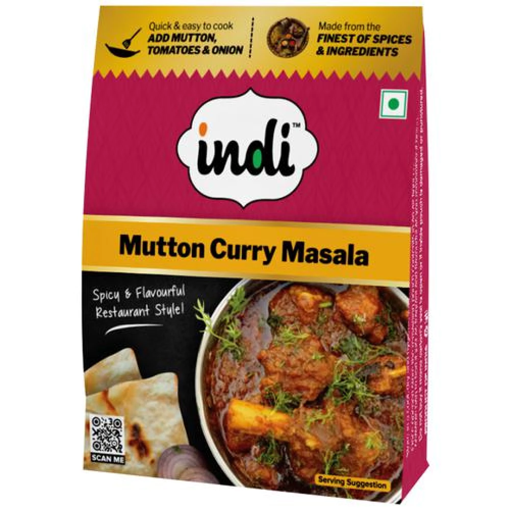 Indi  Mutton Curry Masala - Spicy & Flavourful Restaurant Style Indi  Mutton Curry Masala - Spicy & Flavourful Restaurant Style--50 g Pouch