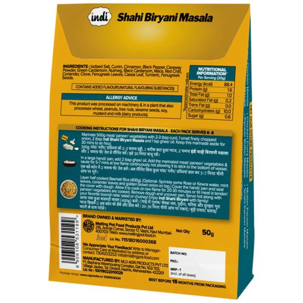 Indi  Shahi Biryani Masala - Rich & Flavourful Restaurant Style - Image 2
