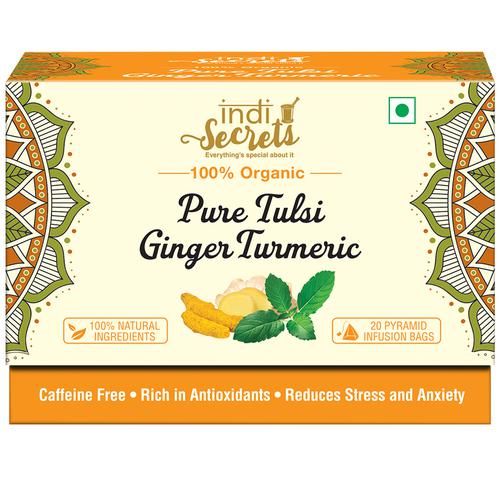 IndiSecrets Organic Tea - Tulsi Ginger & Turmeric - Image 2