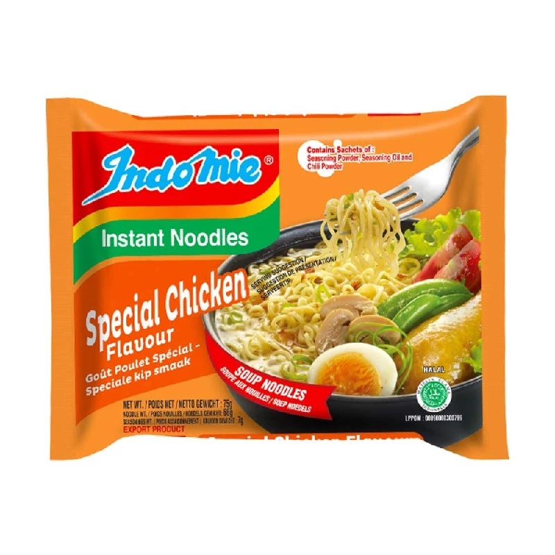 Indomie Instant Noodles Special Chicken Flavour Indomie Instant Noodles Special Chicken Flavour-Pack Size-75 g (Pack of 40)