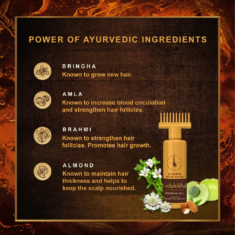 Indulekha Bringha Hair Oil - Image 5