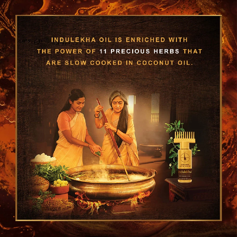 Indulekha Bringha Hair Oil - Image 6