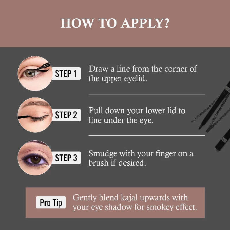 Insight Cosmetics 4X Intense Kohl Kajal - Image 3