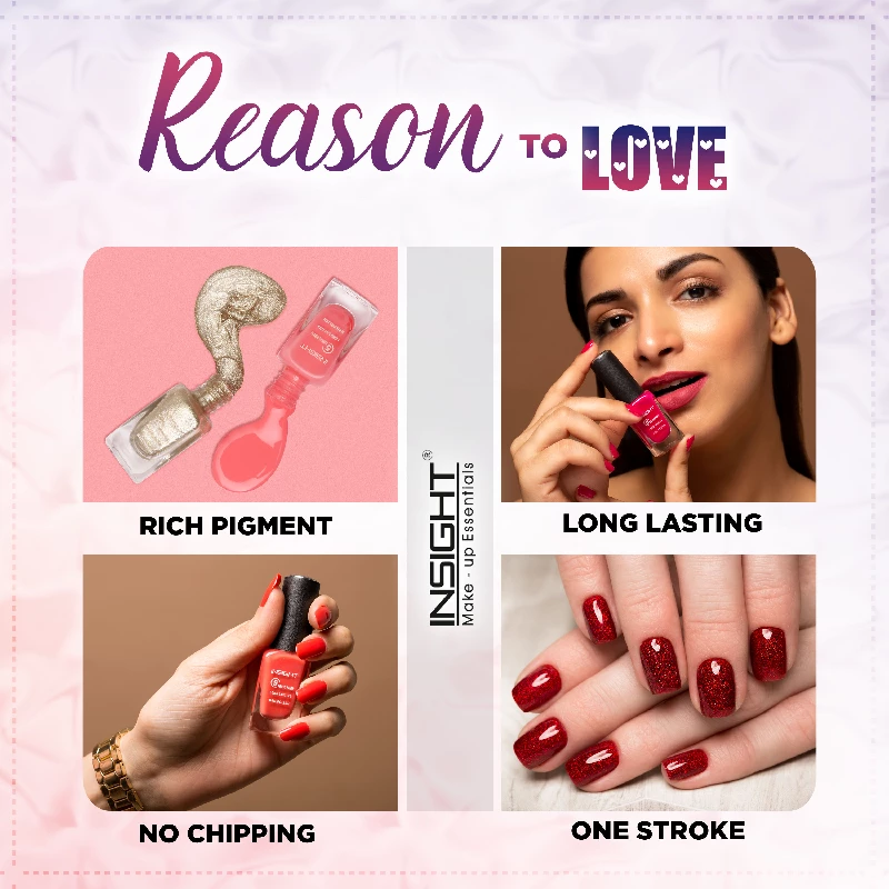 Insight Cosmetics 5 Toxic Free long lasting Nail Polish - Image 3