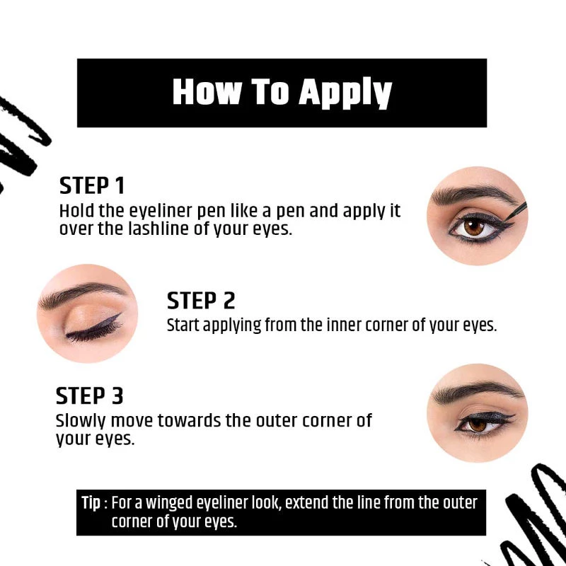 Insight Cosmetics Liner Express Eye Pen Matt Black - Image 3