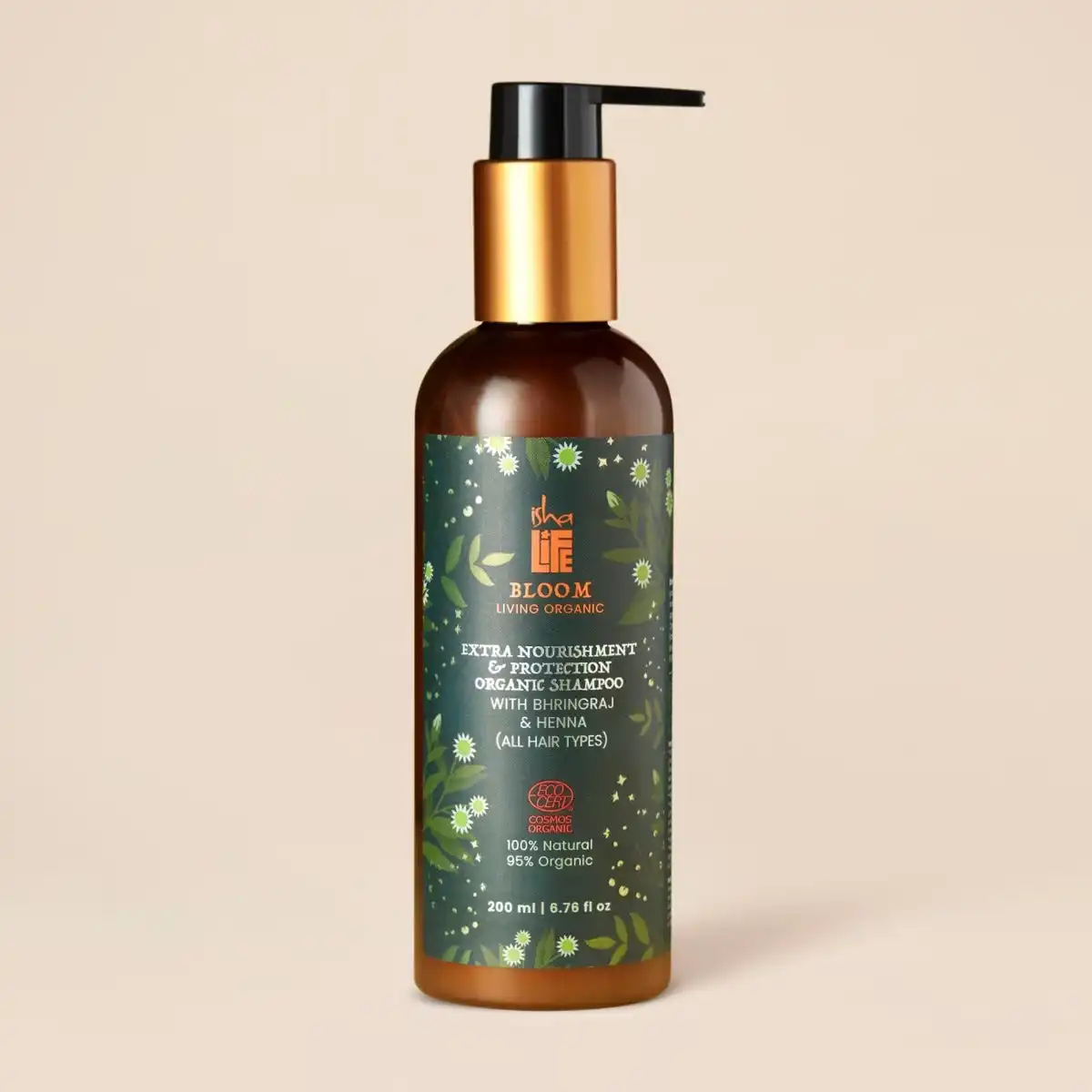 Isha Life Extra Nourishment & Protection Organic Shampoo with Bhringraj & Henna - Image 3