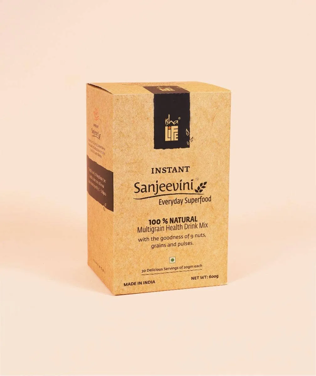 Isha Life Instant Sanjeevini Multigrain Health Drink Mix Sachets | Traditional Millet Porridge | Pre-Sweetened with Jaggery-7