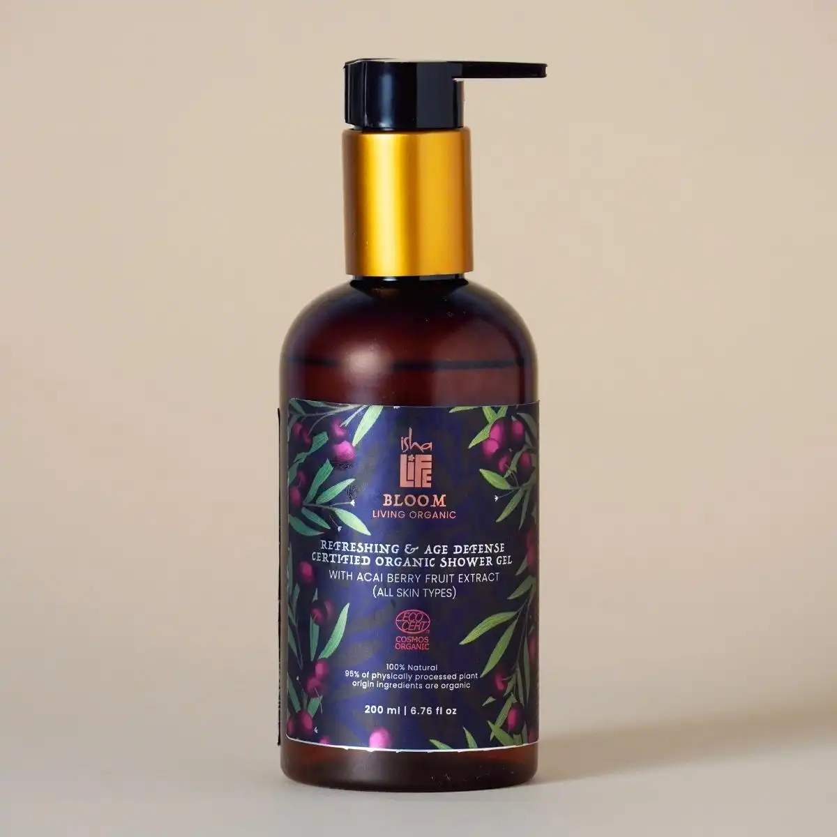Isha Life Refreshing & Age Defence Shower Gel With Acai Berry Fruit Extract - Image 1