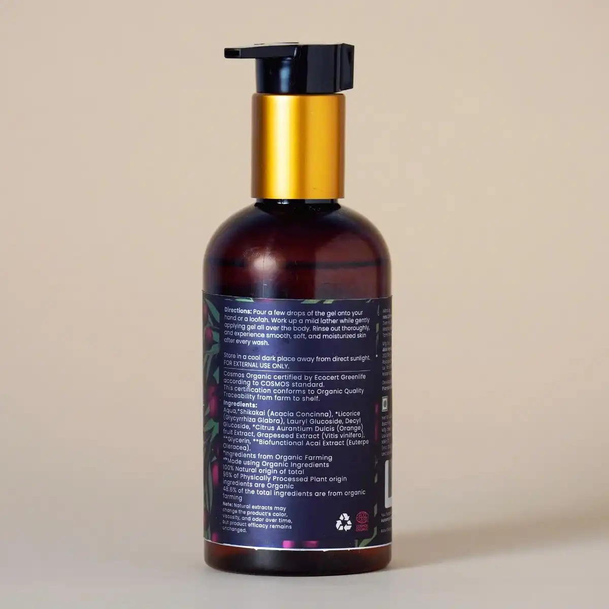Isha Life Refreshing & Age Defence Shower Gel With Acai Berry Fruit Extract - Image 3