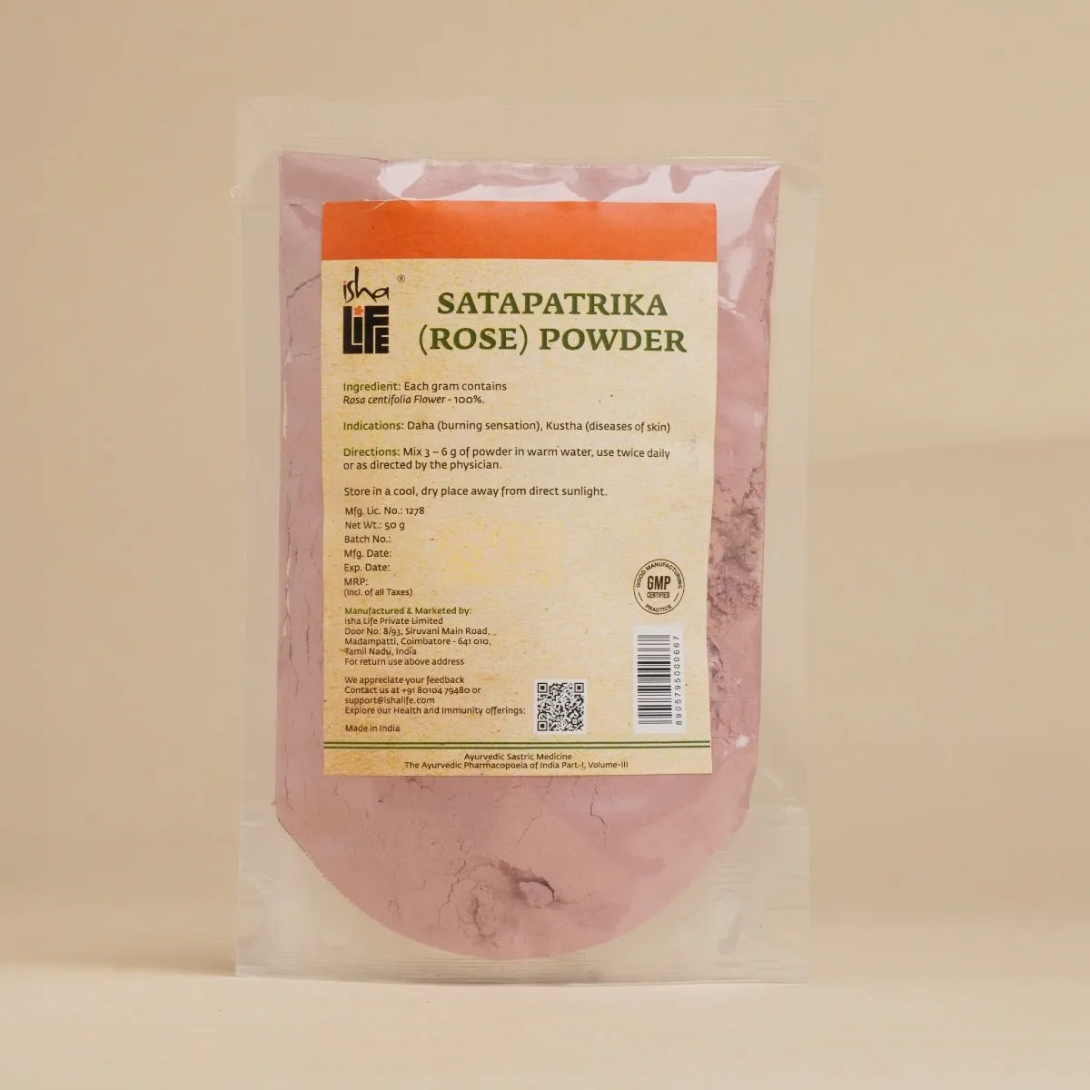 Isha Life Roja Powder (rose Powder Face Pack)