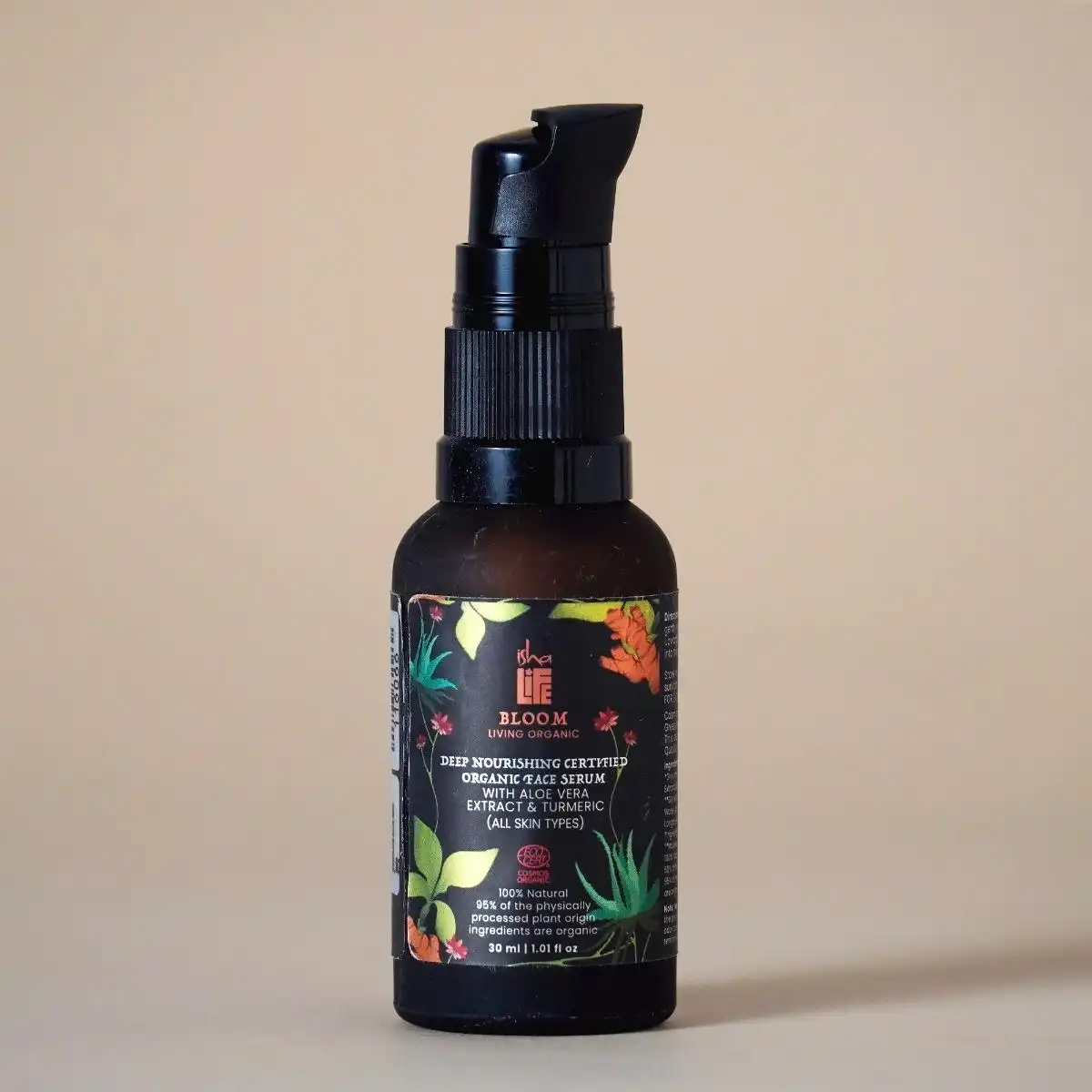 Isha Life Skin Deep Nourishing Organic Face Serum With Aloe Vera Extract & Turmeric