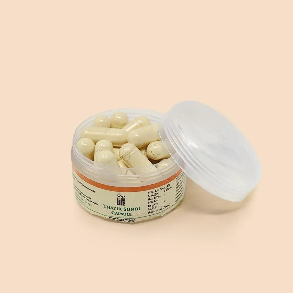 Isha Life Thayirsundi Choornam Capsules | Ayurvedic Digestive Support | Traditional Dry Ginger Formula-2