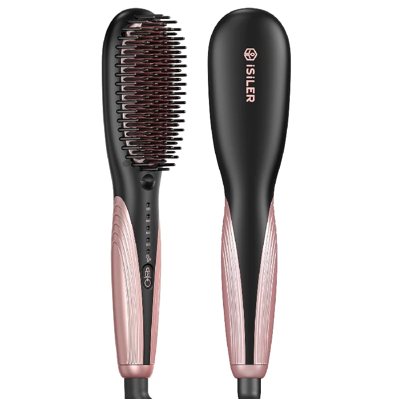 Isiler Hair Straightener Brush Isiler Hair Straightener Brush-Pack Size-330 g