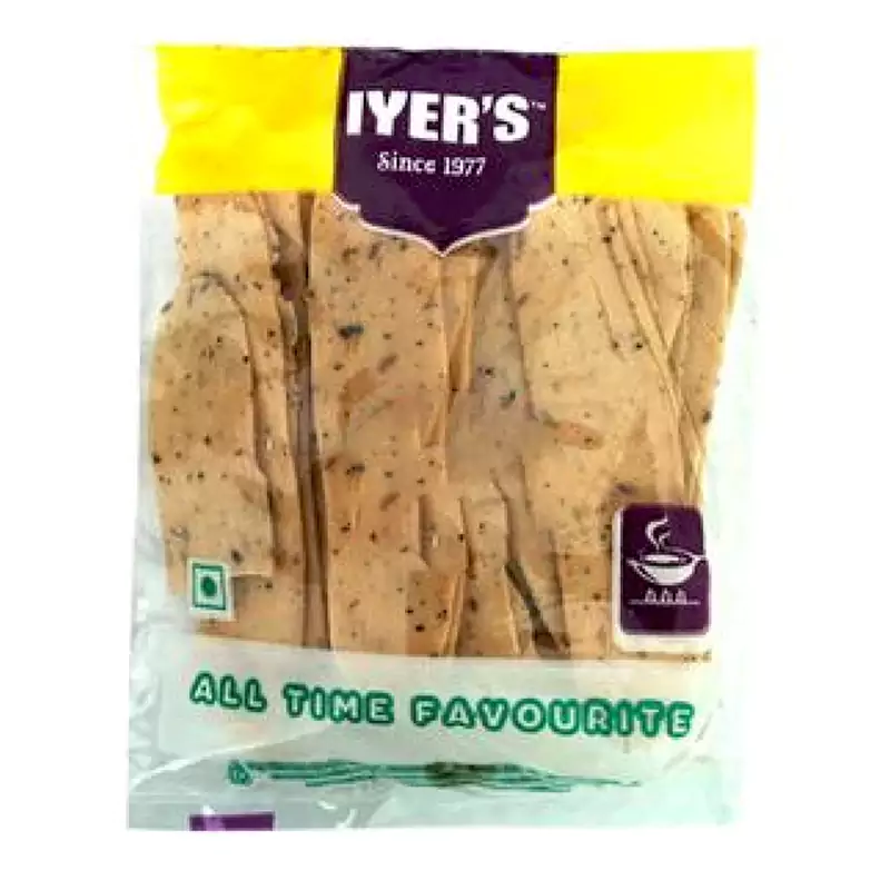 Iyers  Masala Papad - Long Chips Iyers  Masala Papad - Long Chips--120 g Pouch