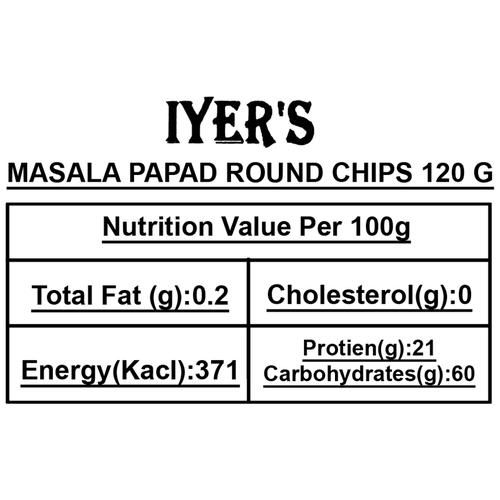 Iyers  Papad - Masala Round Chips - Image 3