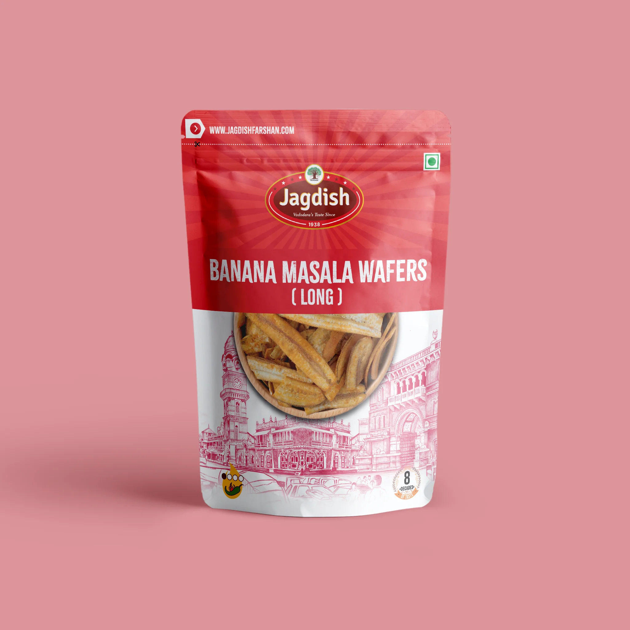 Jagdish Farshan Banana Masala Wafers (Long) Jagdish Farshan Banana Masala Wafers (Long)-Pack Size-130 g