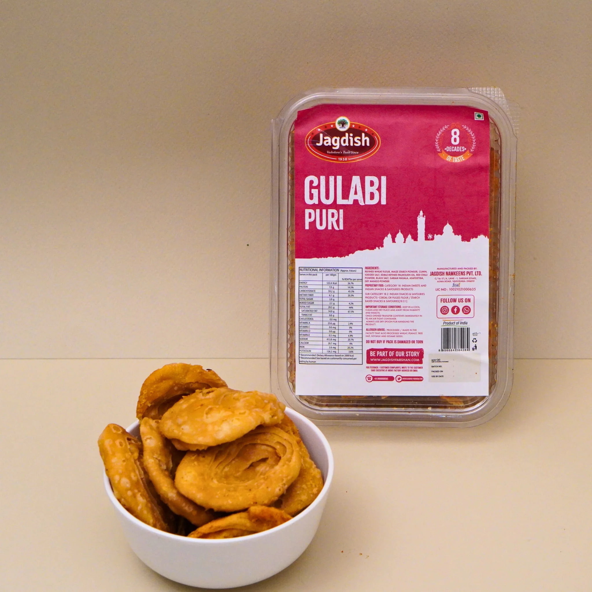 Jagdish Farshan Gulabi Puri Jagdish Farshan Gulabi Puri-Pack Size-200 g