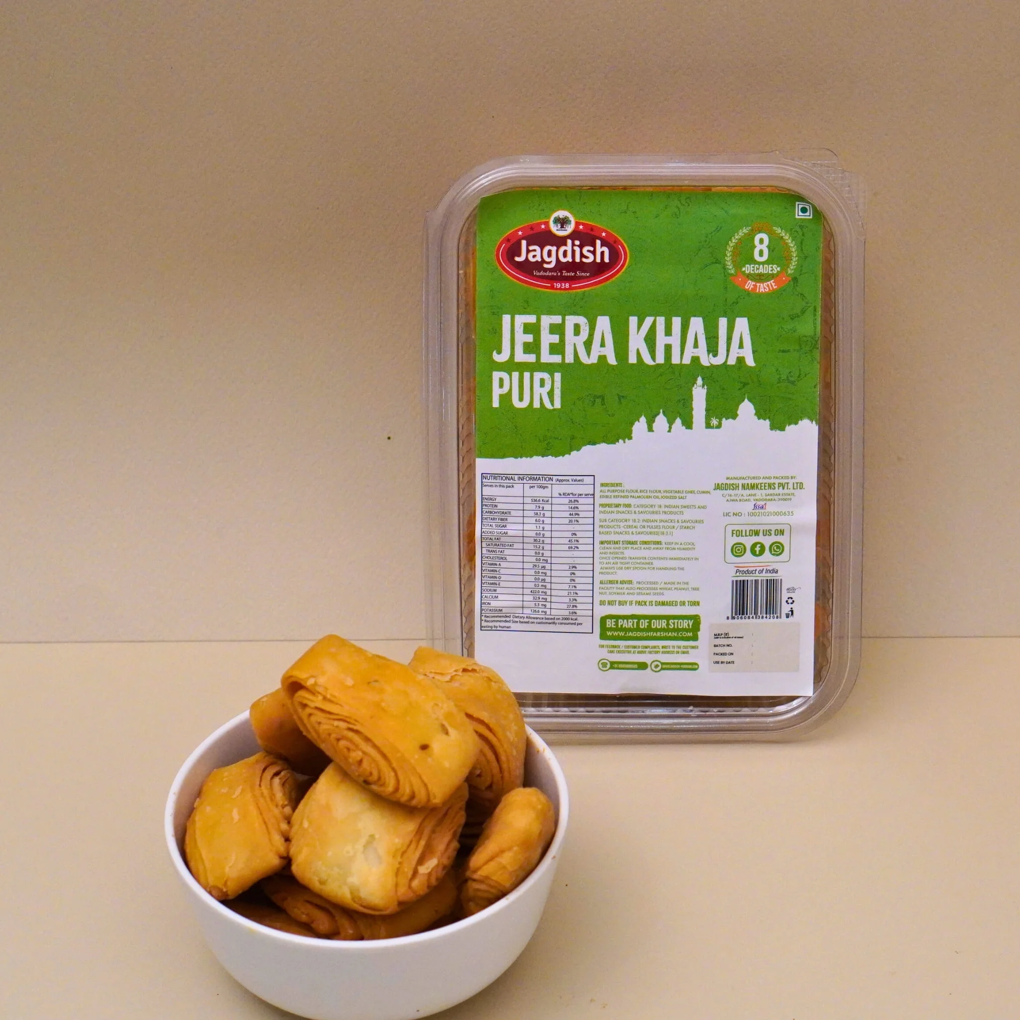 Jagdish Farshan Jeera Khaja Puri Jagdish Farshan Jeera Khaja Puri-Pack Size-200 g