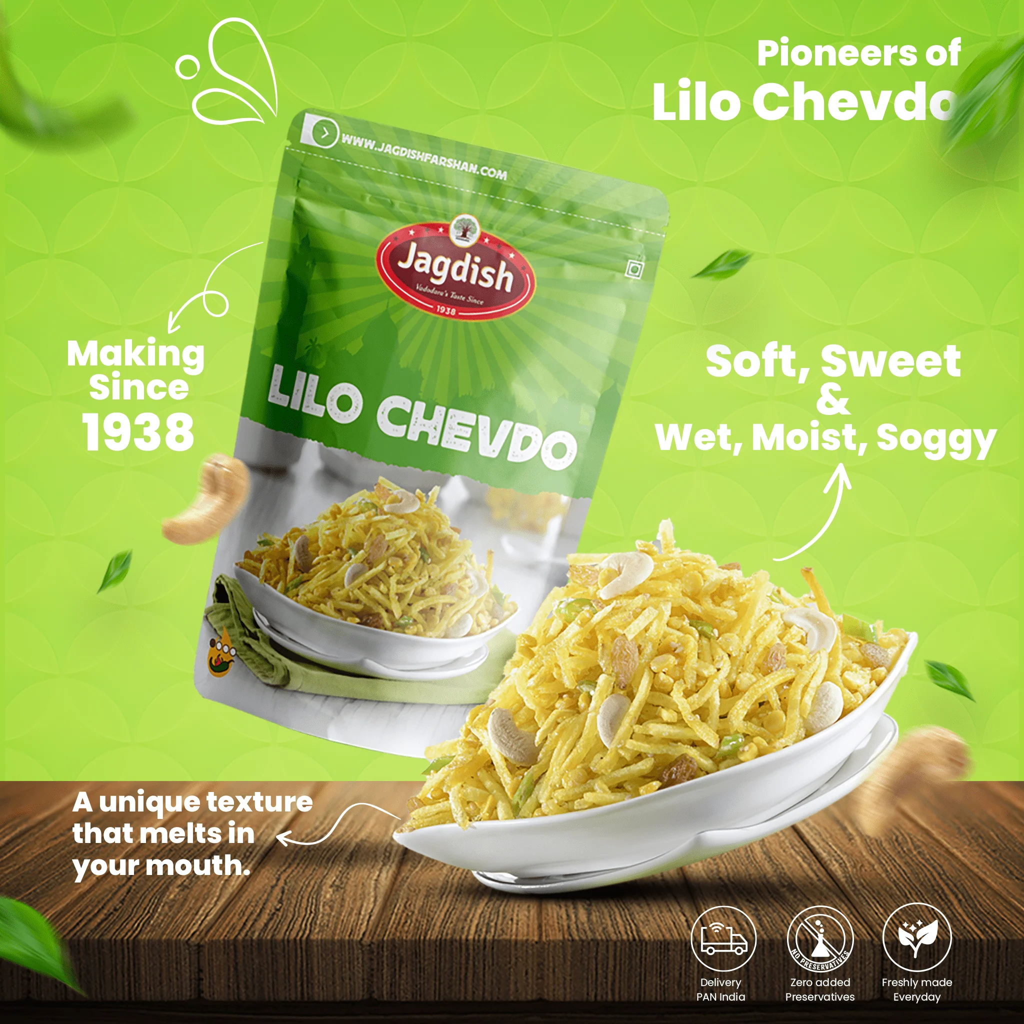 Jagdish Farshan Lilo Chevdo (Soft & Moist) - Image 3