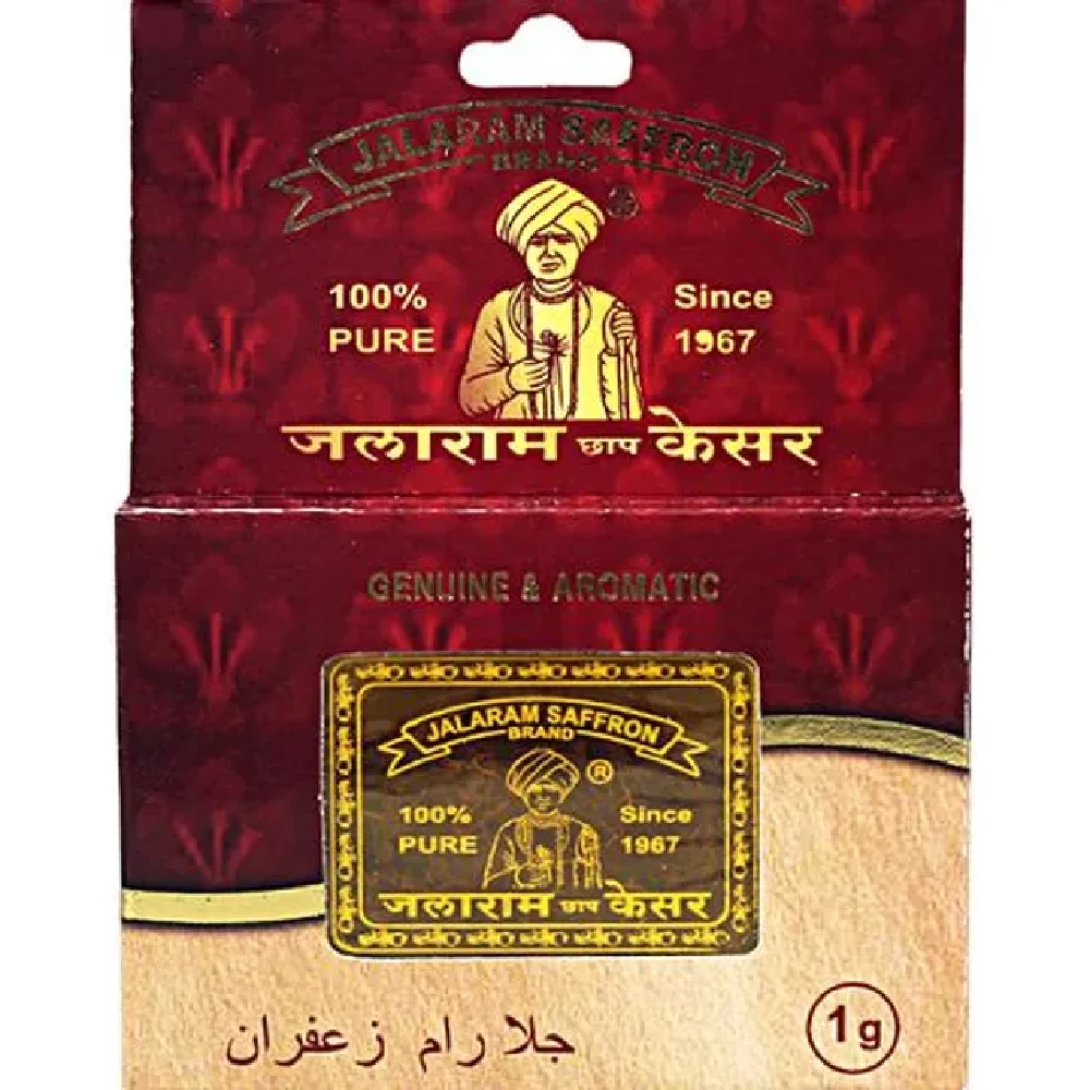 Jalaram Brand Saffron Saffron / Kesar - 100% Pure Jalaram Brand Saffron Saffron / Kesar - 100% Pure--1 g