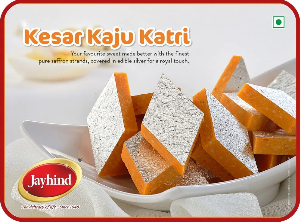 Jayhind Sweets Kesar Kaju Katli