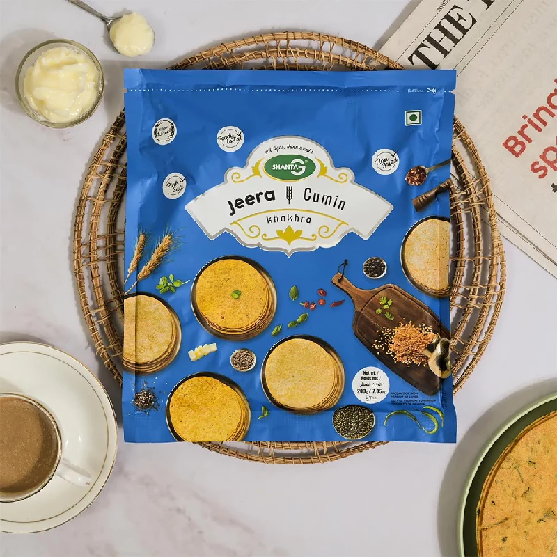 Jeera Round Khakhra (Pack of 5) Jeera Round Khakhra (Pack of 5)-Pack Size-200 g (Each)