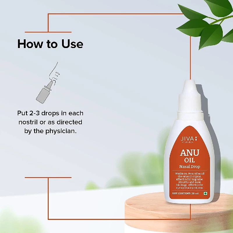 Jiva Ayurveda Anu Oil Nasal Drop 20 ml - Image 4