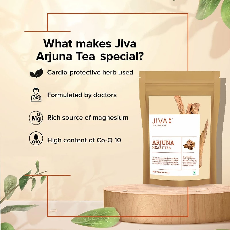 Jiva Ayurveda Arjuna Tablet (120) & Arjuna Tea 150 g - Image 6