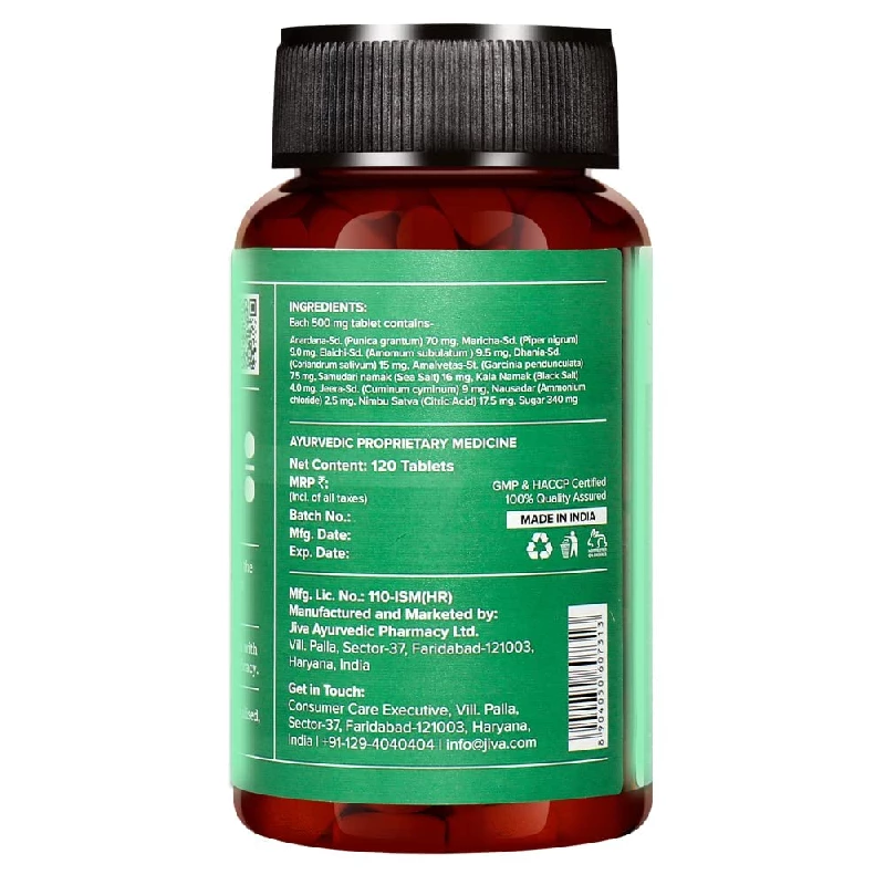Jiva Ayurveda Digest-All Tablet & Pachak Vati Tablet-120 Tablets - Image 3
