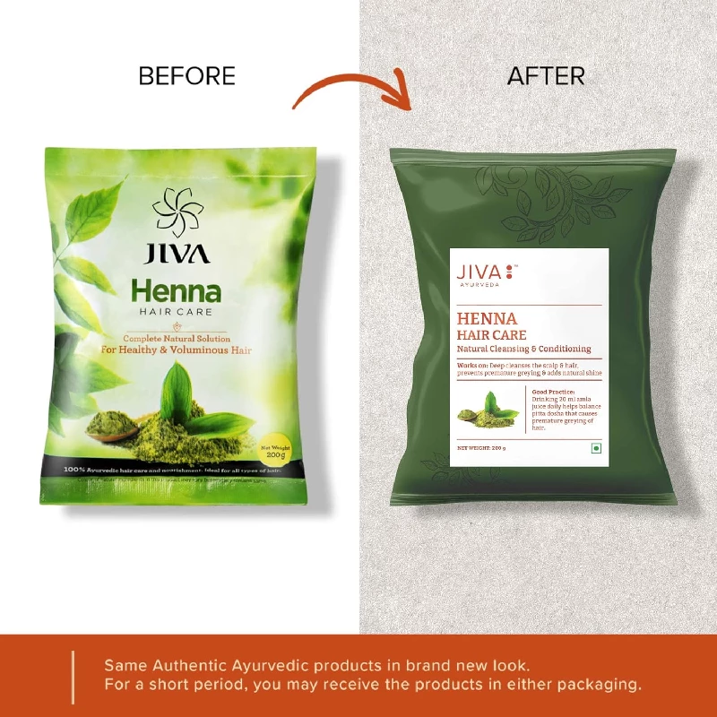 Jiva Ayurveda Henna Hair Care Powder 200 g - Image 4
