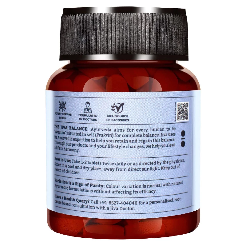 Jiva Ayurveda Memorica Tablets | Natural Brain Tonic | Memory and Concentration Support-3