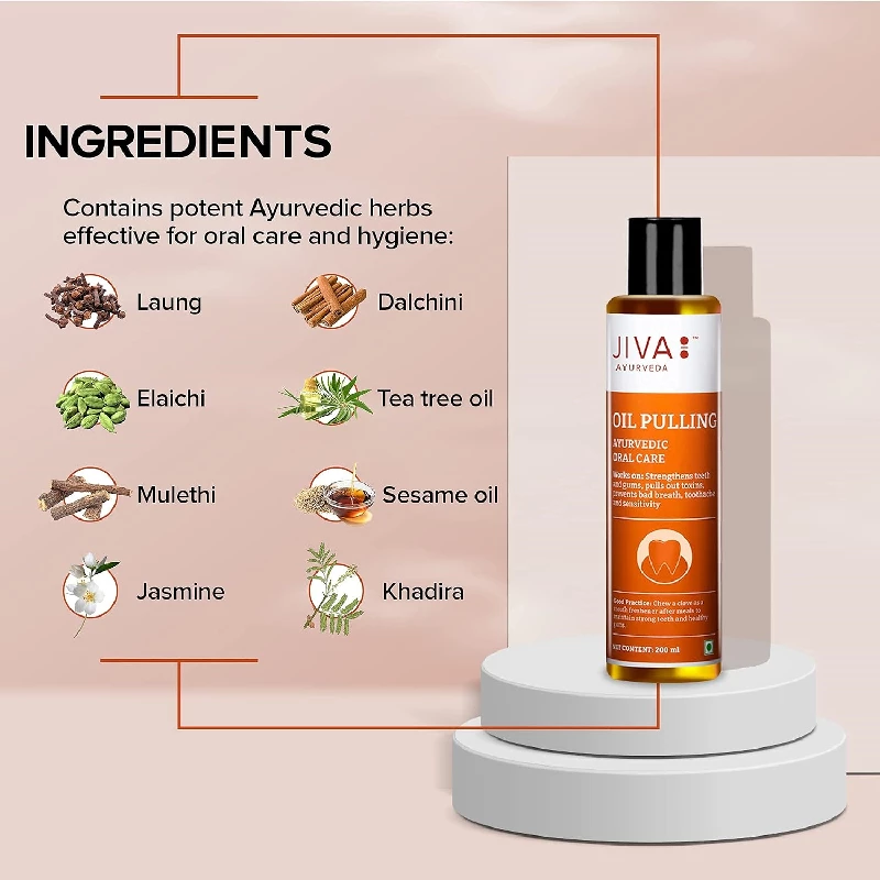 Jiva Ayurveda Oil Pulling Ayurvedic Oral Care - Image 3