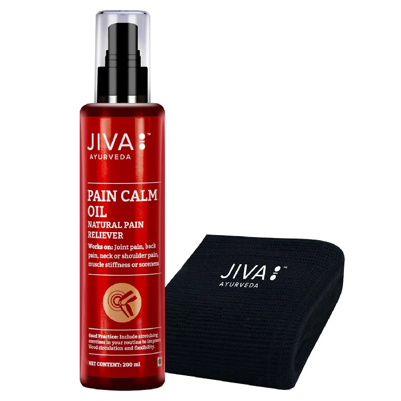 Jiva Ayurveda Pain Calm Oil & Knee Cap