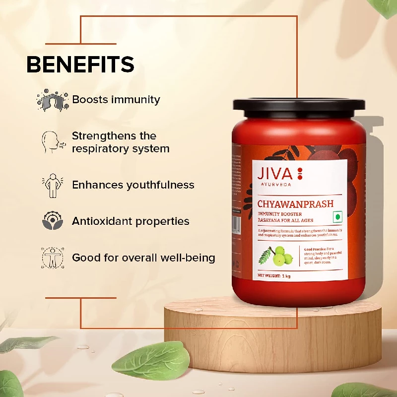 Jiva Ayurveda Chyawanprash | Ayurvedic Immunity Booster | Fresh Amla & 40+ Herb Formula-4