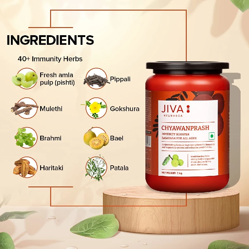 Jiva Ayurveda Chyawanprash | Ayurvedic Immunity Booster | Fresh Amla & 40+ Herb Formula-5