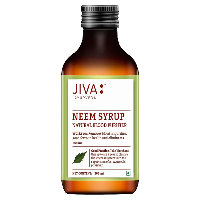 Jiva Ayurveda Neem Tablet 120 & Neem Syrup (200 ml) - Image 3