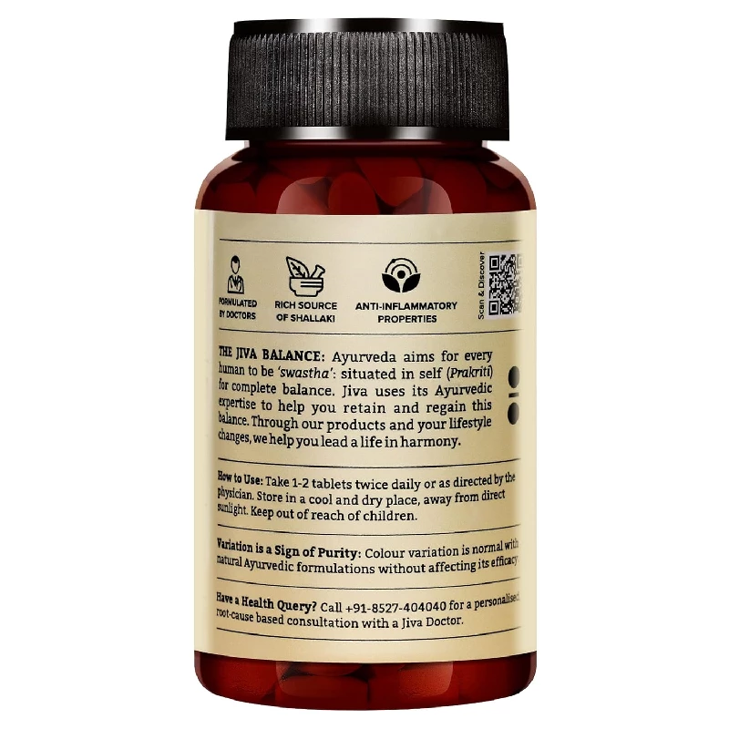 Jiva Ayurveds Combo of Pain Calm Oil (200 ml) & Pain Calm Tablet 120 Tablets With Free Knee Cap - Image 6