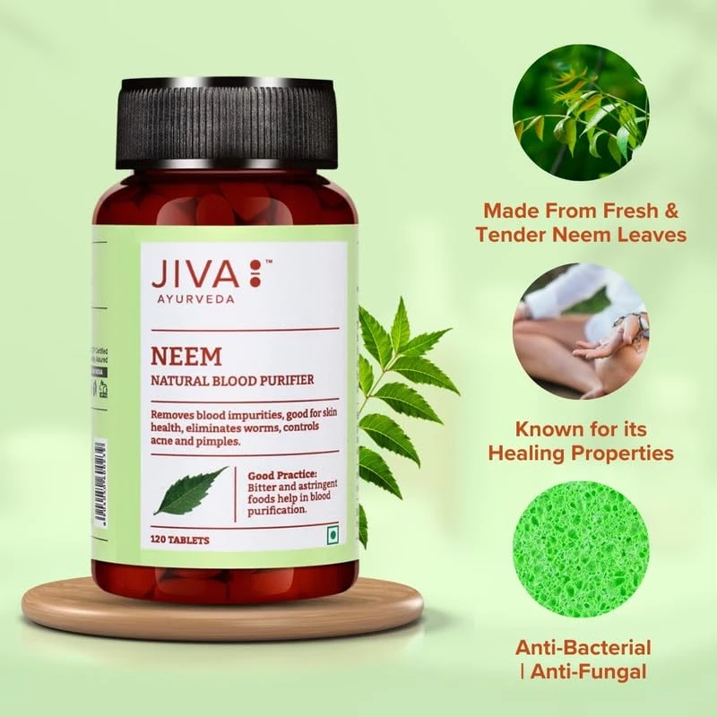 Jiva Ayurveda Neem 500mg Tablets - Image 4