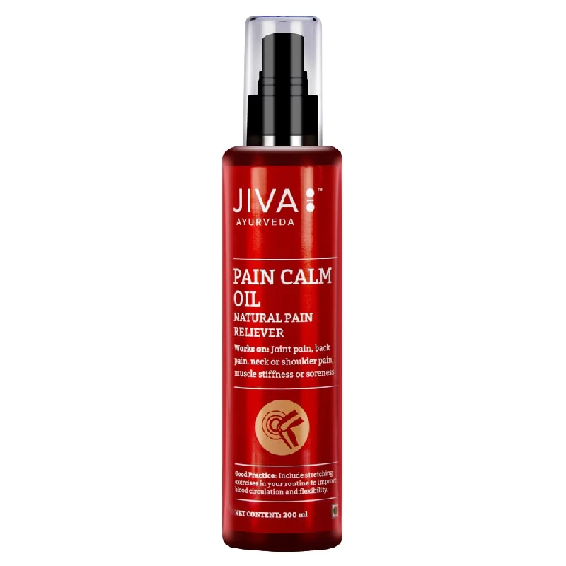 Jiva Ayurveda Pain Relief Calm Oil (200 ml) & Pain Calm 120 Tablets - Image 3