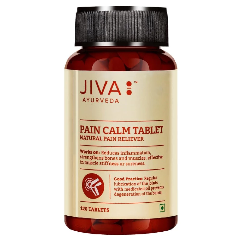 Jiva Ayurveda Pain Relief Calm Oil (200 ml) & Pain Calm 120 Tablets - Image 4