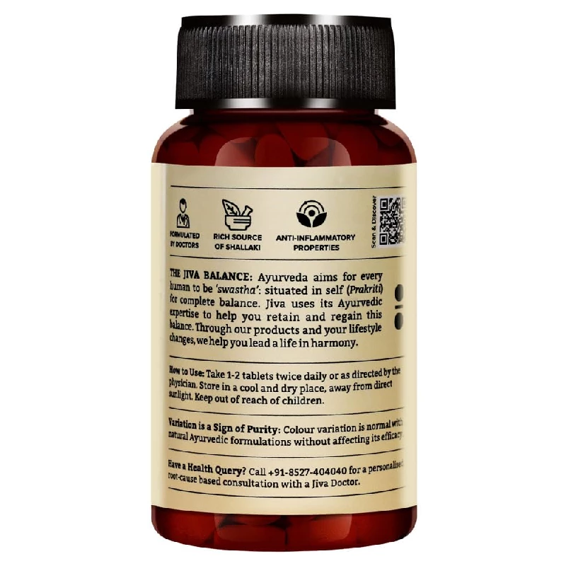 Jiva Ayurveda Pain Relief Calm Oil (200 ml) & Pain Calm 120 Tablets - Image 5