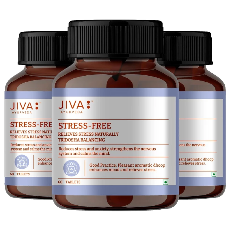 Jiva Ayurveda Stress-Free Ayurvedic 500mg Non-Habit Forming Formulation Tablet - Image 6