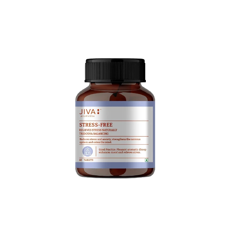 Jiva Ayurveda Stress-Free Ayurvedic 500mg Non-Habit Forming Formulation Tablet - Image 7