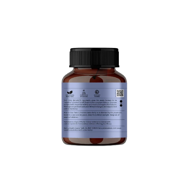 Jiva Ayurveda Stress-Free Ayurvedic 500mg Non-Habit Forming Formulation Tablet - Image 9